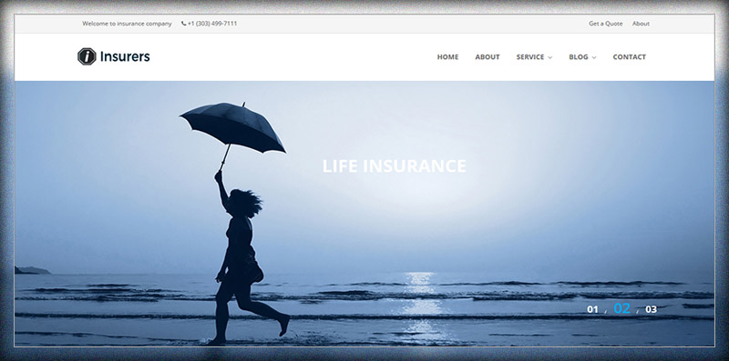 Insurers Insurance Agency WordPress Theme