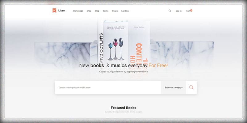 Livre Woocommerce Theme For Book Store
